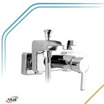 شیرآلات دوش فیروزه مدل کیوبیک کروم